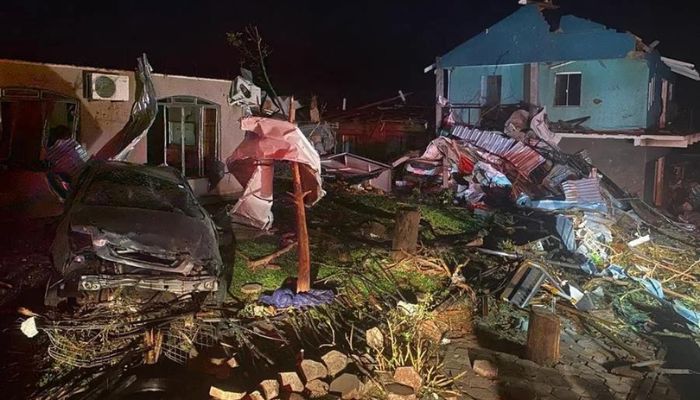 Tornado causa destruição e deixa 6 mortos e mais de 400 feridos no Paraná